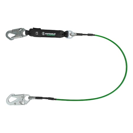 Safewaze Leading Edge 6ft Energy Absorbing Lanyard: Snap Hooks 019-2011